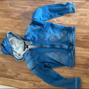 Vintage cropped 2000s DKNY zip up